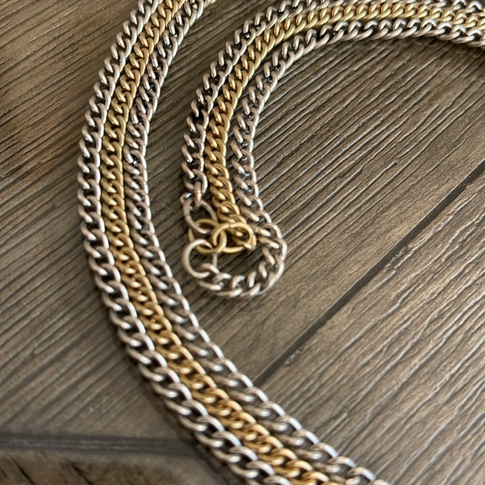 Chico’s Two-tone Y Necklace with Rhinestone - Picture 10 of 15